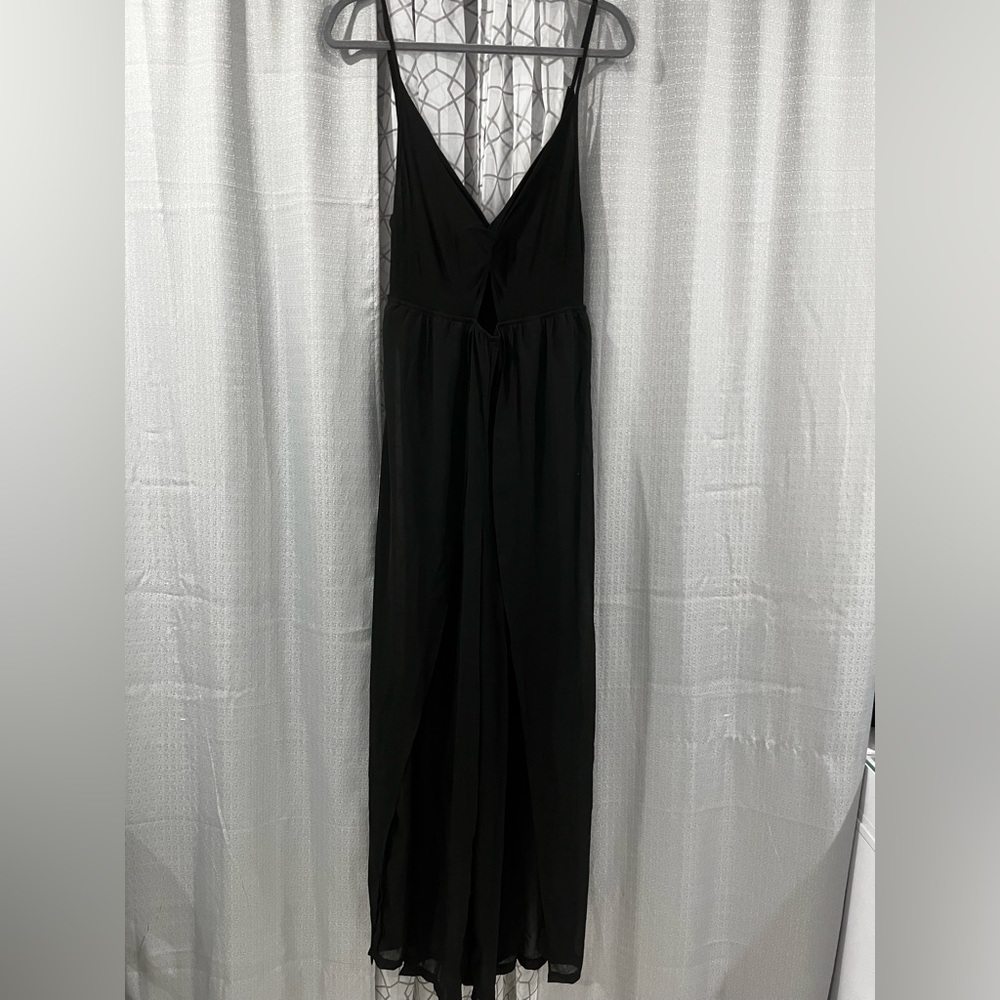 Ruched Bust Split Thigh Jumpsuit